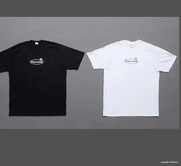 T-shirt S Tee XL Banner White Warning Logo Short M L Warning Black and sleeved 22FW 0624